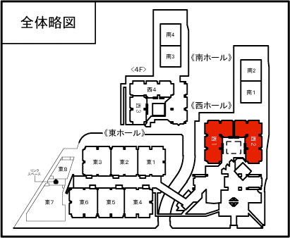 ジャパンホーム＆ビルディングショー2019 東京ビッグサイト全体略図